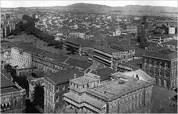 Bombay started off big. This picture was taken after Fort St.George was dismantled in the 1860s.